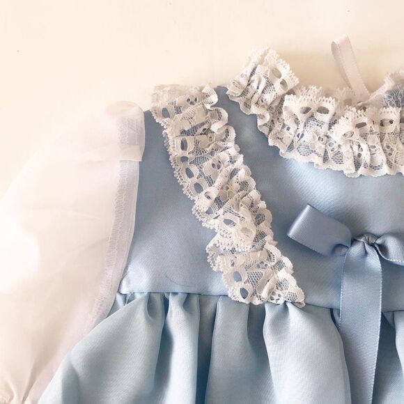 Vintage Darling creation frilly dress/hat set 18m - Picture 3 of 10